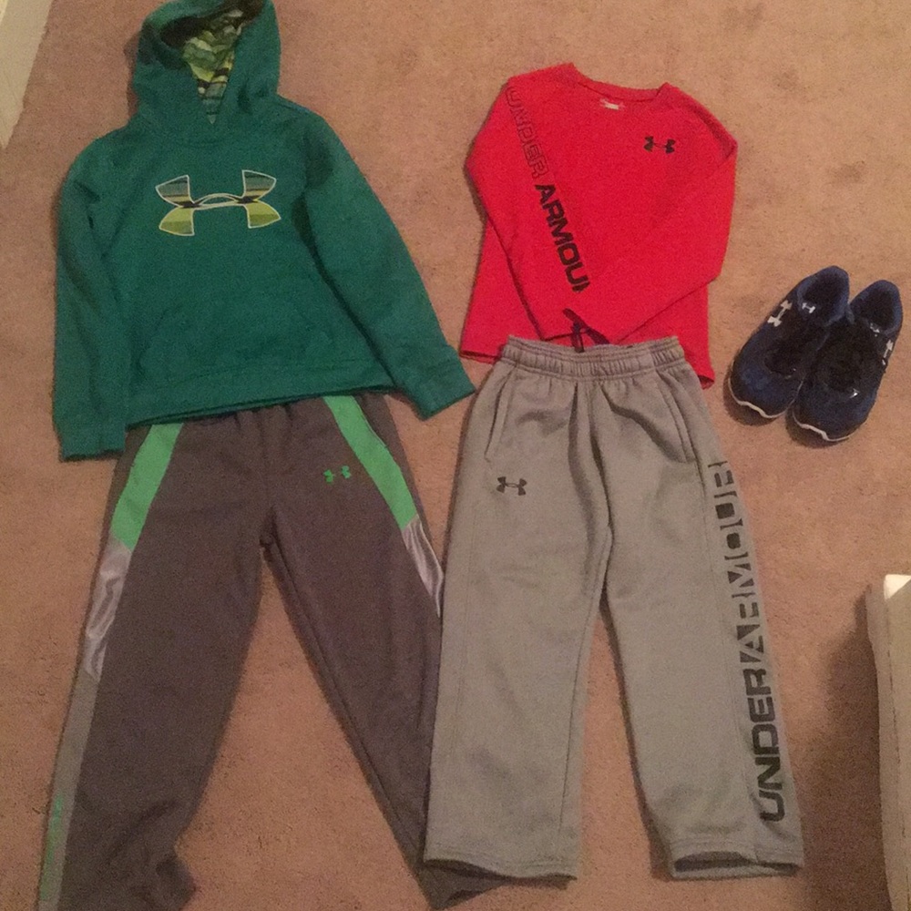 Boy Under armor clothed & shoes